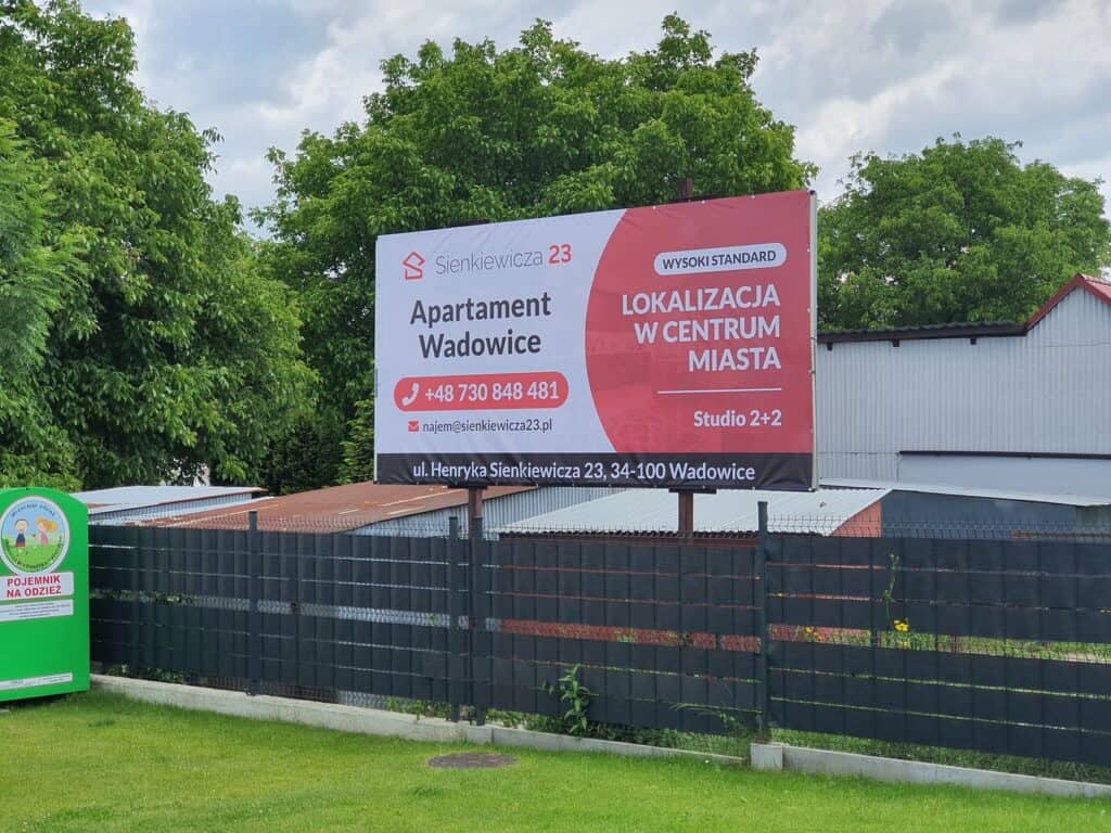 baner powlekany, drukarnia wielkoformatowa