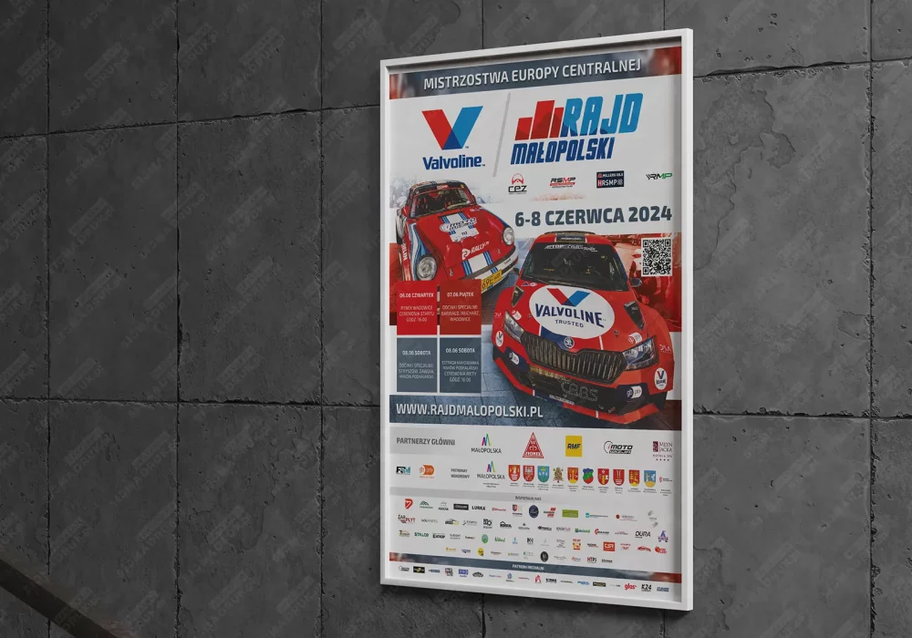 sienny-plakat-informacyjny-rajdowy-mistrzostwa-europy-rajd-malopolski